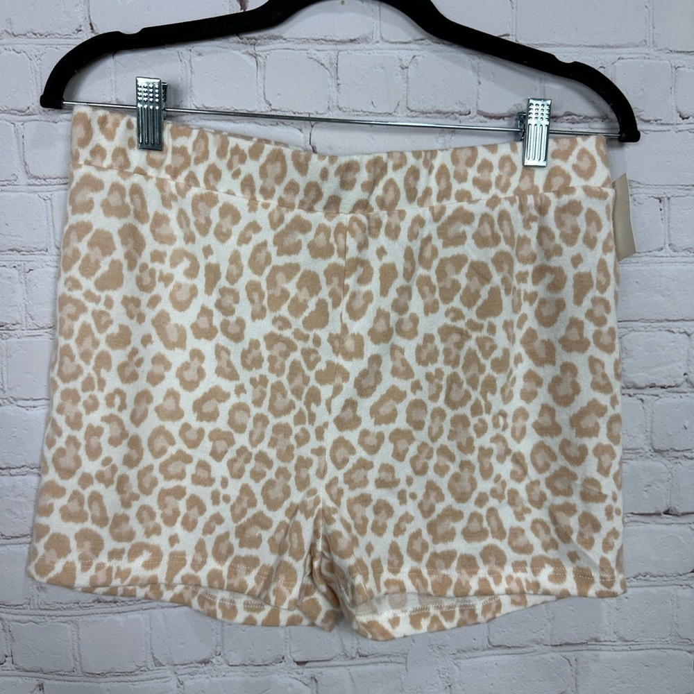 Colsie Lounge Shorts Womens Large Soft Fleece Elastic Waist New